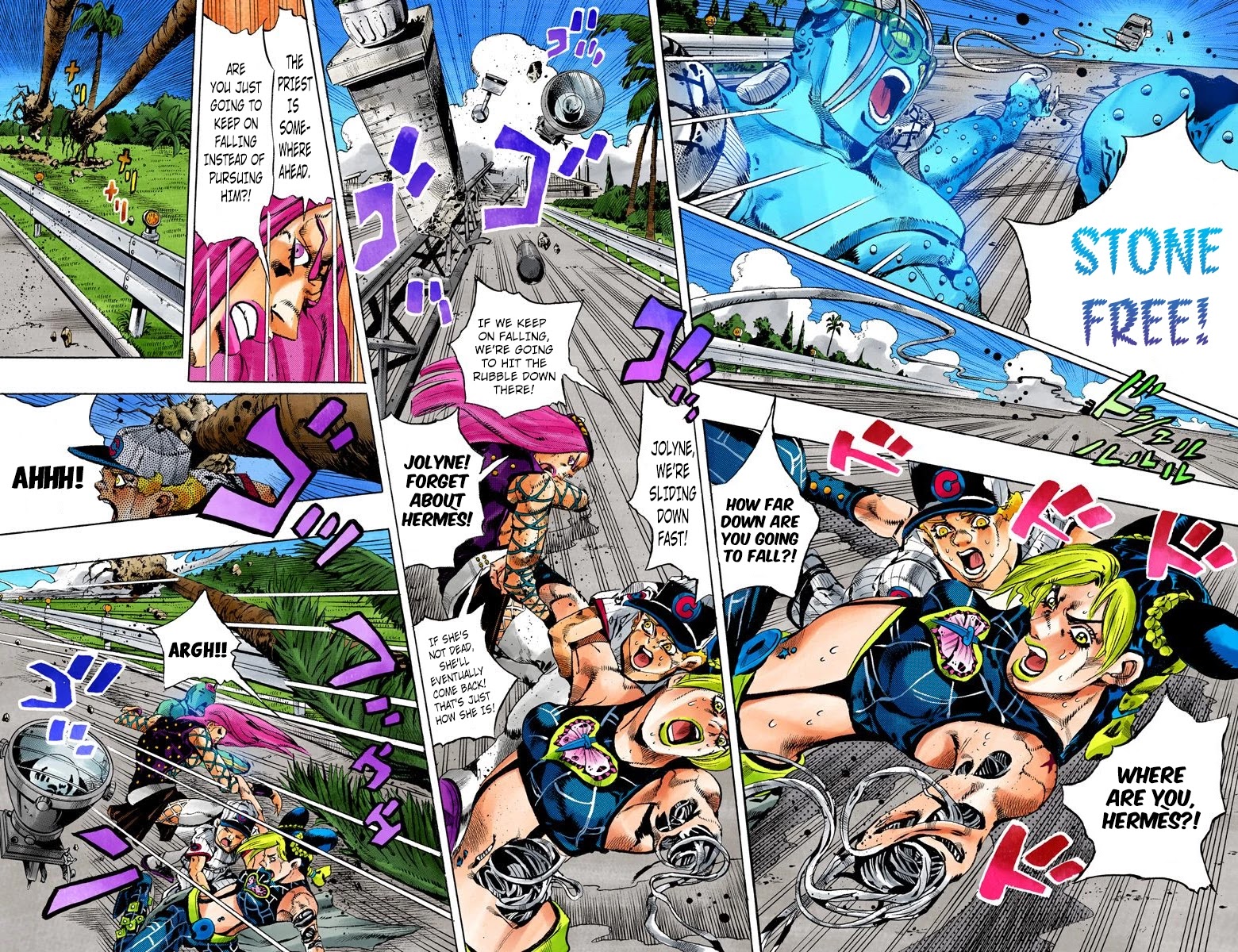 JoJo's Bizarre Adventure Part 6 - Stone Ocean (Official Colored) chapter 140 page 5