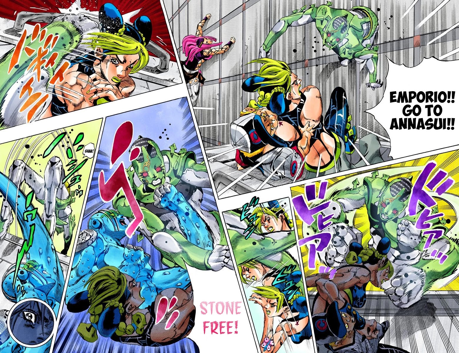 JoJo's Bizarre Adventure Part 6 - Stone Ocean (Official Colored) chapter 141 page 4
