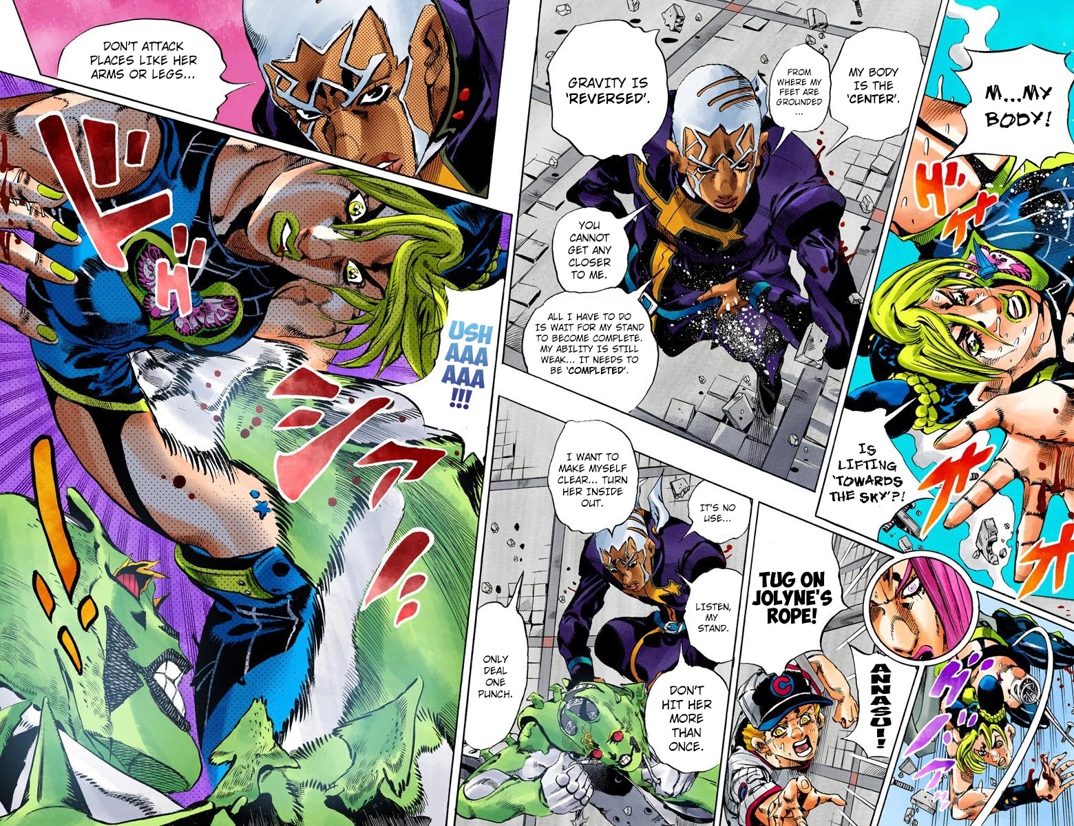 JoJo's Bizarre Adventure Part 6 - Stone Ocean (Official Colored) chapter 144 page 4