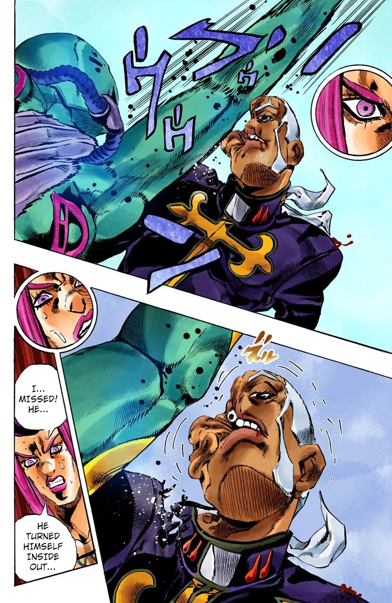 JoJo's Bizarre Adventure Part 6 - Stone Ocean (Official Colored) chapter 145 page 13