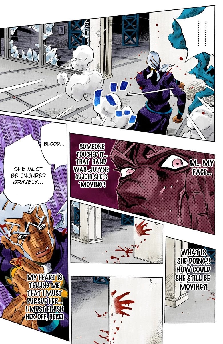 JoJo's Bizarre Adventure Part 6 - Stone Ocean (Official Colored) chapter 145 page 17