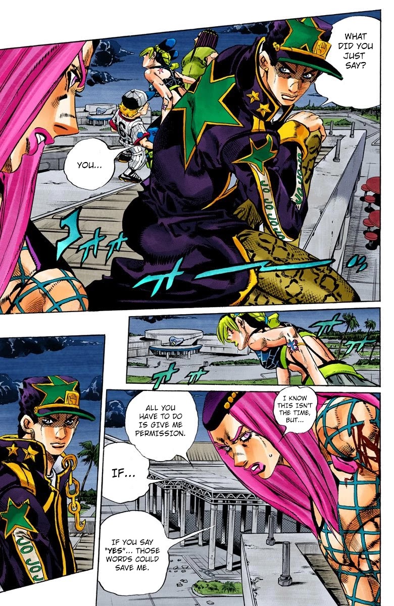 JoJo's Bizarre Adventure Part 6 - Stone Ocean (Official Colored) chapter 151 page 4