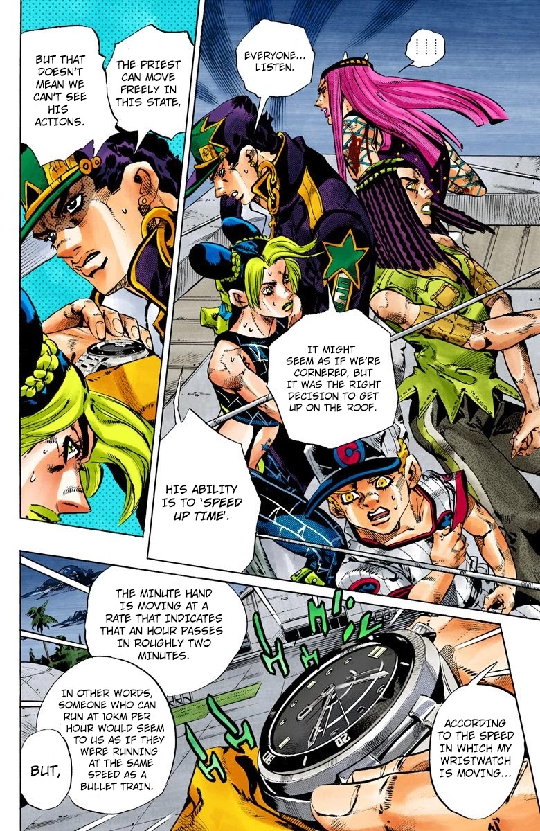 JoJo's Bizarre Adventure Part 6 - Stone Ocean (Official Colored) chapter 151 page 9