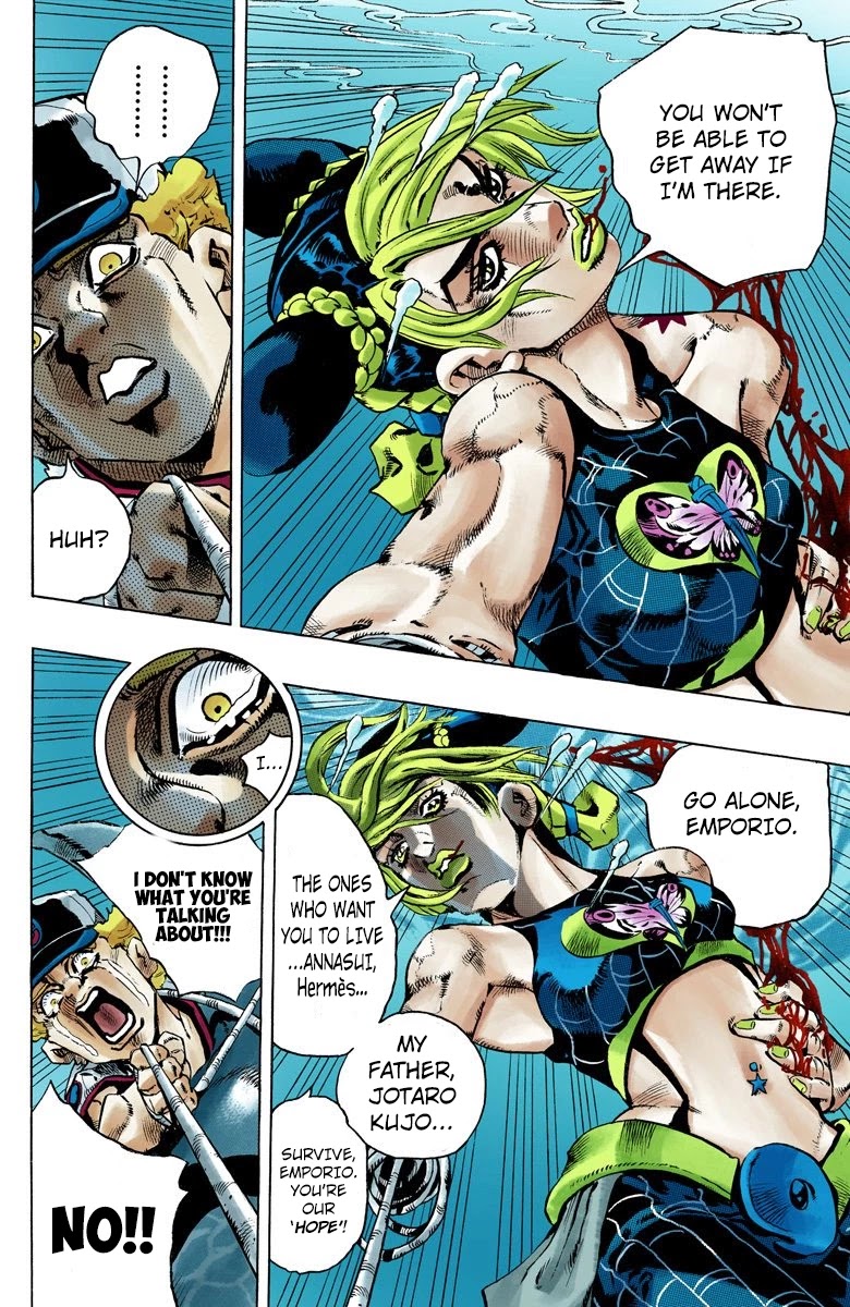 JoJo's Bizarre Adventure Part 6 - Stone Ocean (Official Colored) chapter 155 page 10
