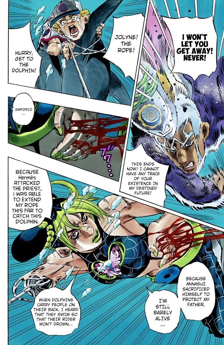 JoJo's Bizarre Adventure Part 6 - Stone Ocean (Official Colored) chapter 155 page 8