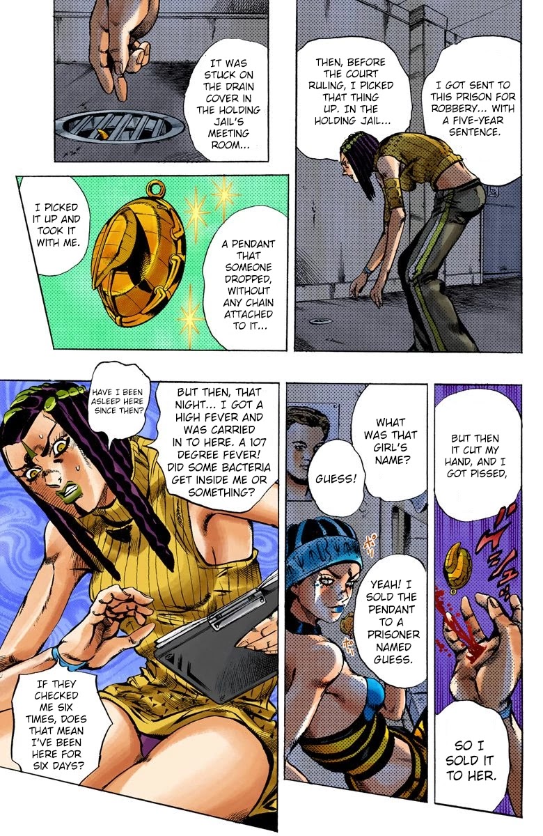 JoJo's Bizarre Adventure Part 6 - Stone Ocean (Official Colored) chapter 21 page 8
