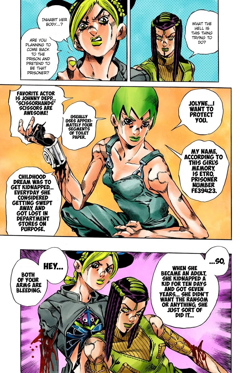 JoJo's Bizarre Adventure Part 6 - Stone Ocean (Official Colored) chapter 33 page 8