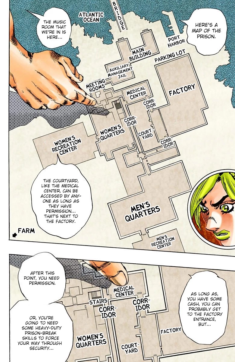 JoJo's Bizarre Adventure Part 6 - Stone Ocean (Official Colored) chapter 40 page 12