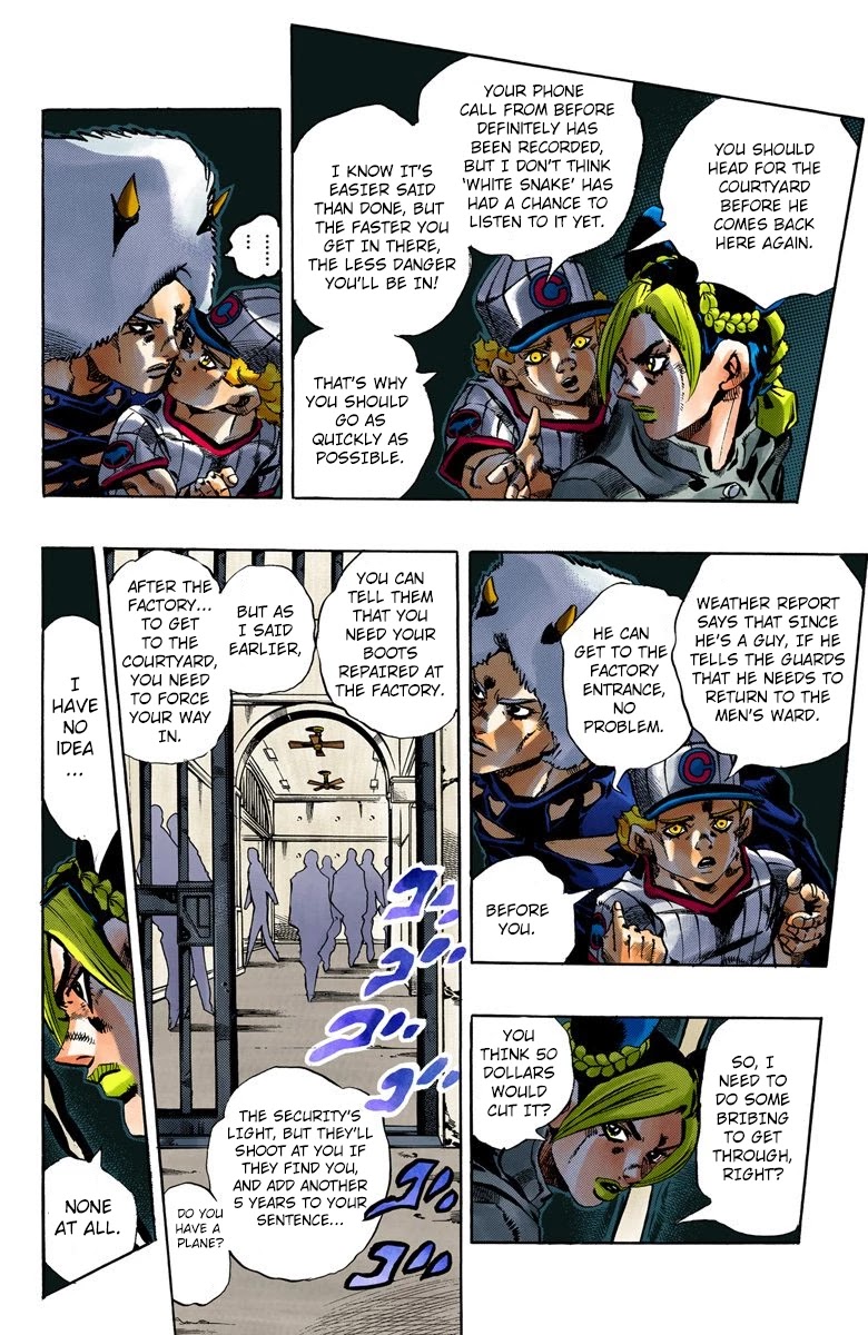 JoJo's Bizarre Adventure Part 6 - Stone Ocean (Official Colored) chapter 41 page 7