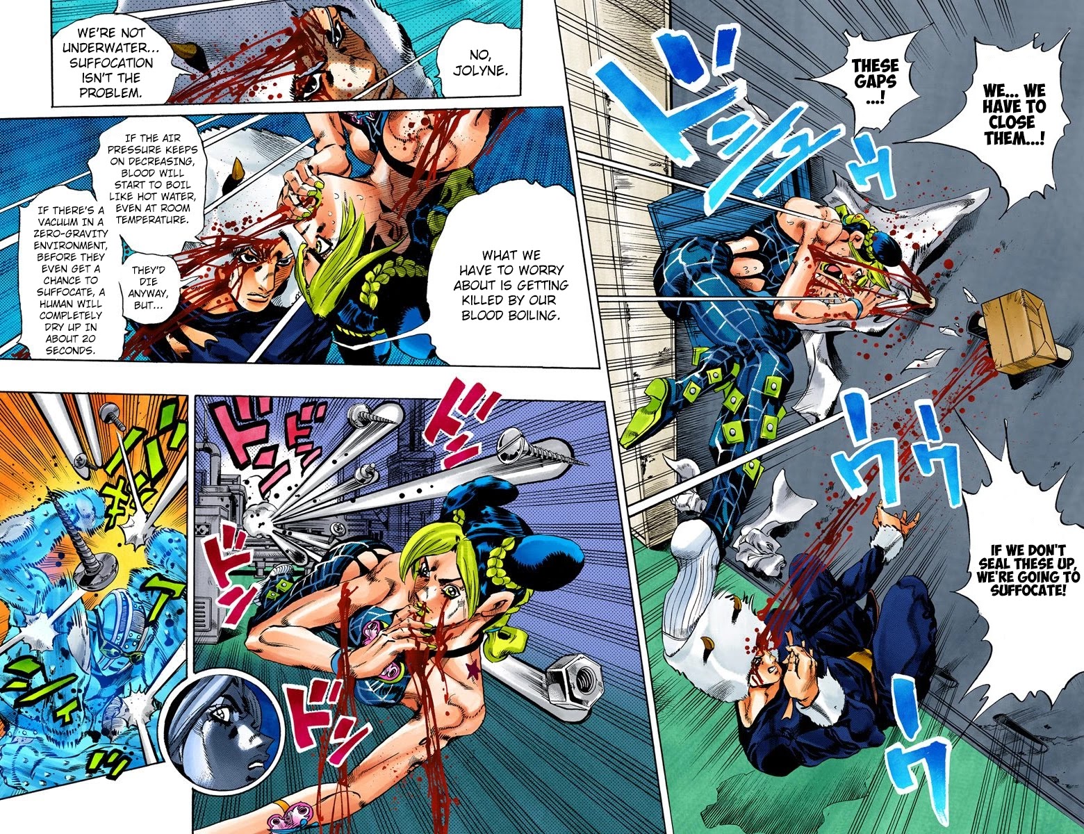 JoJo's Bizarre Adventure Part 6 - Stone Ocean (Official Colored) chapter 44 page 7