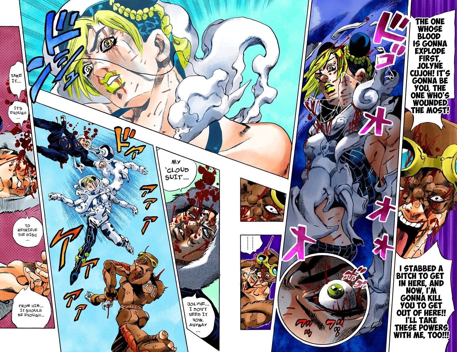 JoJo's Bizarre Adventure Part 6 - Stone Ocean (Official Colored) chapter 46 page 14