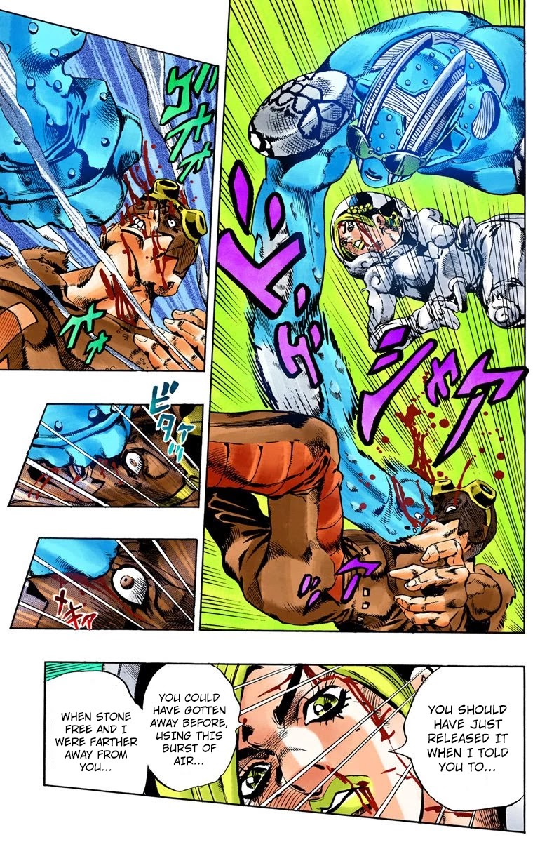 JoJo's Bizarre Adventure Part 6 - Stone Ocean (Official Colored) chapter 46 page 16