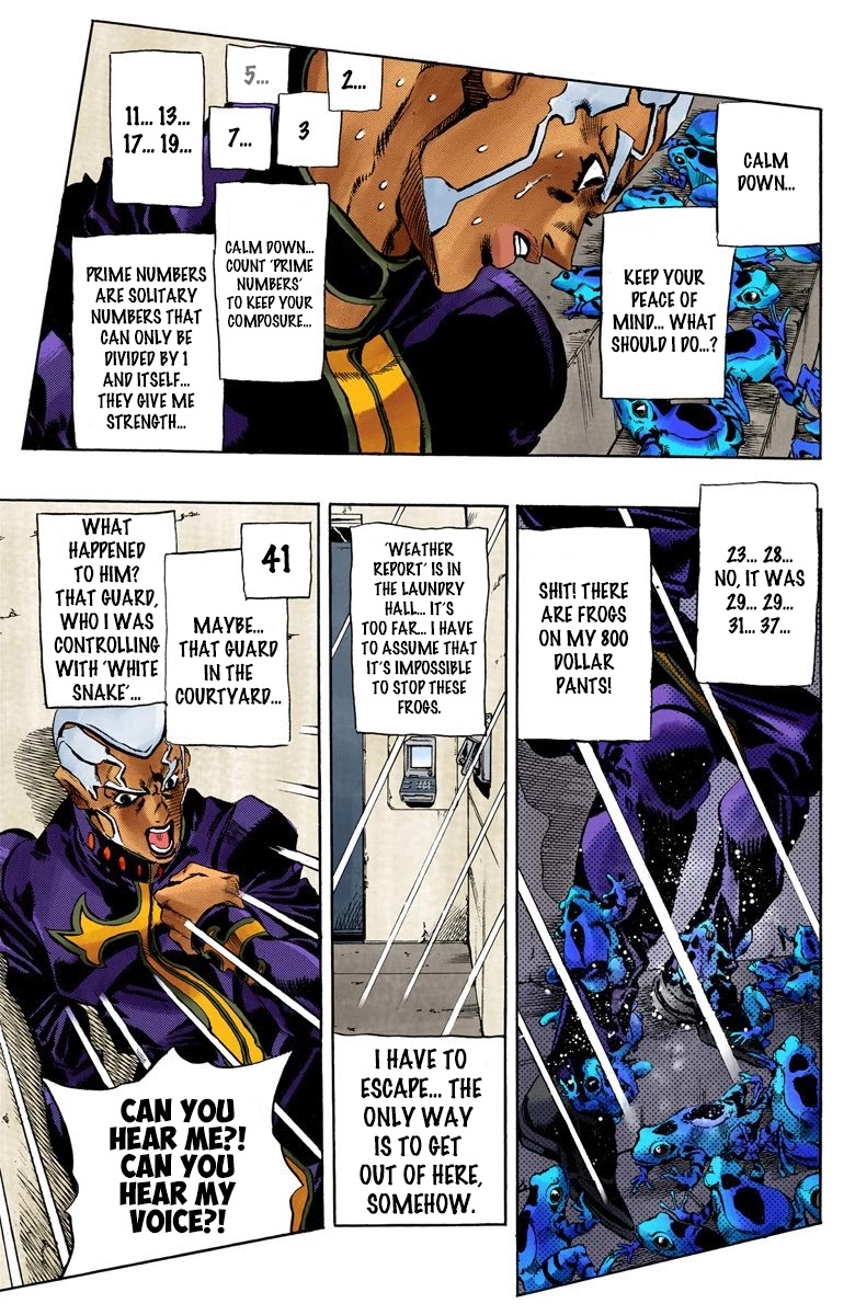 JoJo's Bizarre Adventure Part 6 - Stone Ocean (Official Colored) chapter 49 page 6