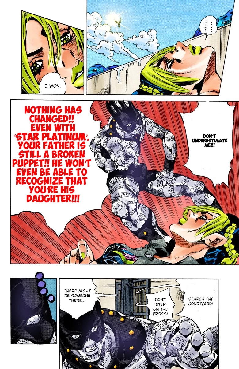 JoJo's Bizarre Adventure Part 6 - Stone Ocean (Official Colored) chapter 50 page 14