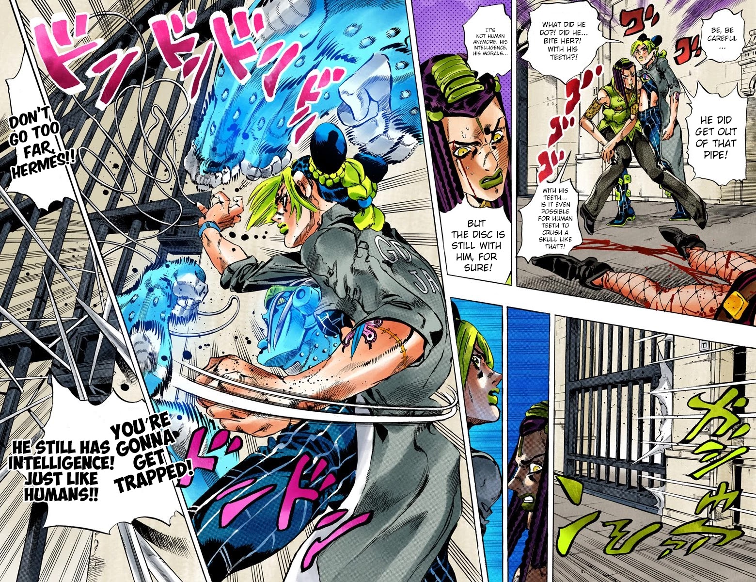 JoJo's Bizarre Adventure Part 6 - Stone Ocean (Official Colored) chapter 55 page 19