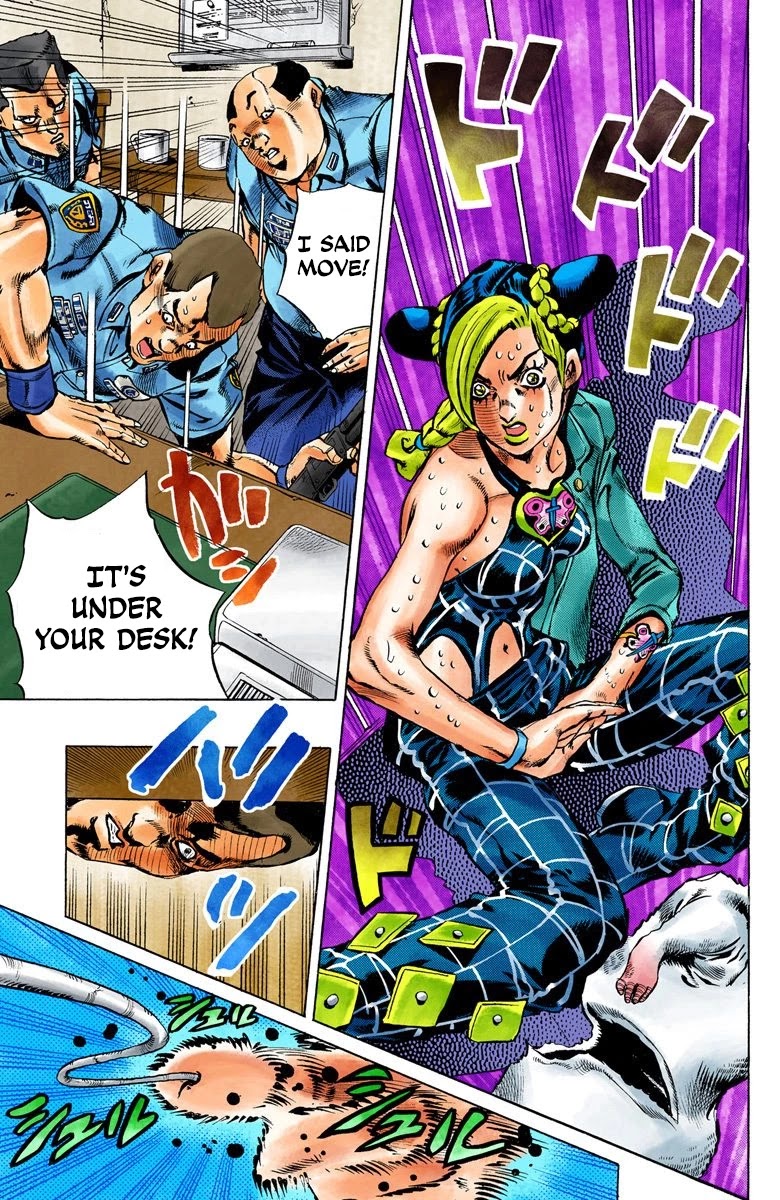 JoJo's Bizarre Adventure Part 6 - Stone Ocean (Official Colored) chapter 7 page 16