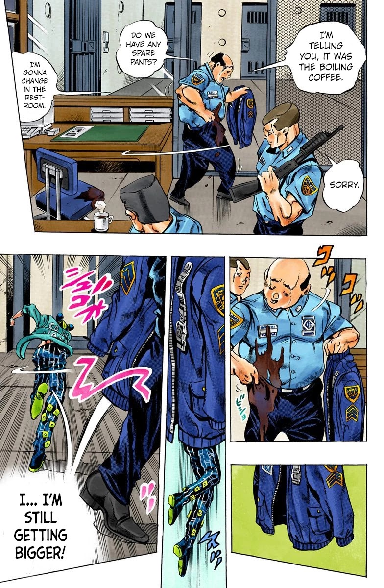 JoJo's Bizarre Adventure Part 6 - Stone Ocean (Official Colored) chapter 7 page 18