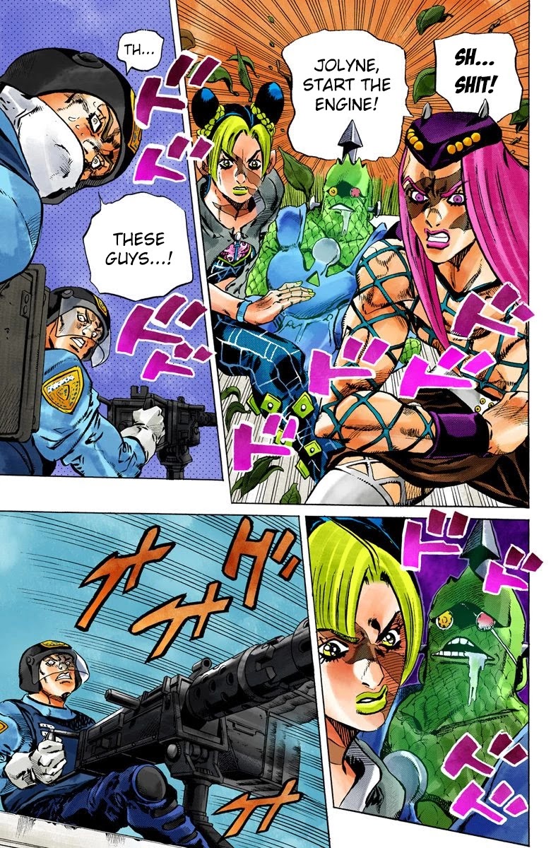 JoJo's Bizarre Adventure Part 6 - Stone Ocean (Official Colored) chapter 80 page 16