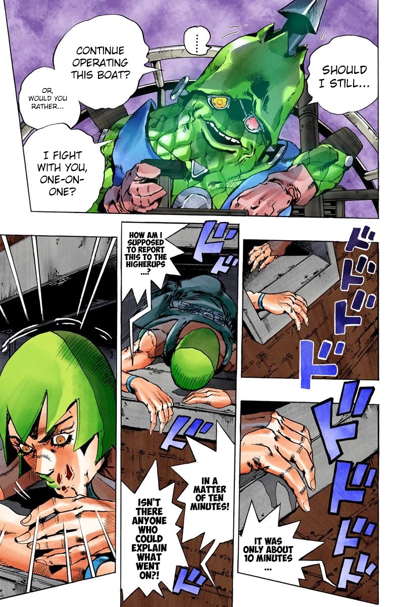 JoJo's Bizarre Adventure Part 6 - Stone Ocean (Official Colored) chapter 82 page 11
