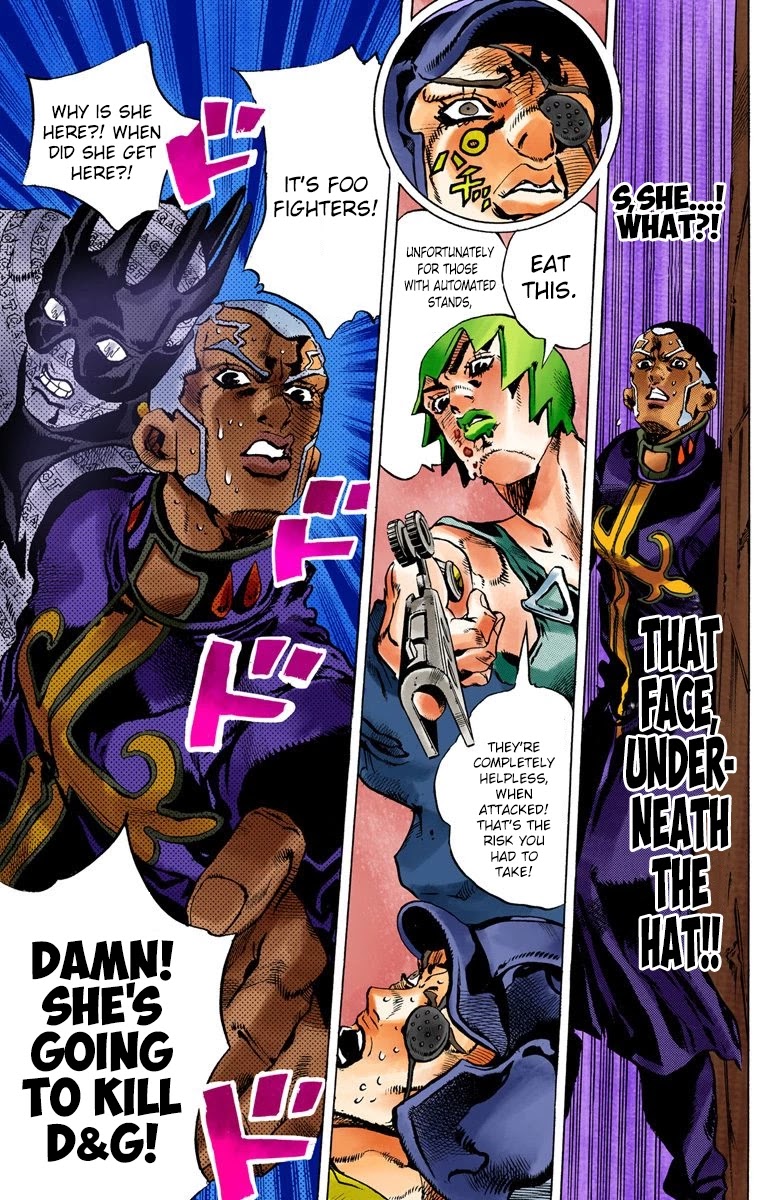 JoJo's Bizarre Adventure Part 6 - Stone Ocean (Official Colored) chapter 84 page 14