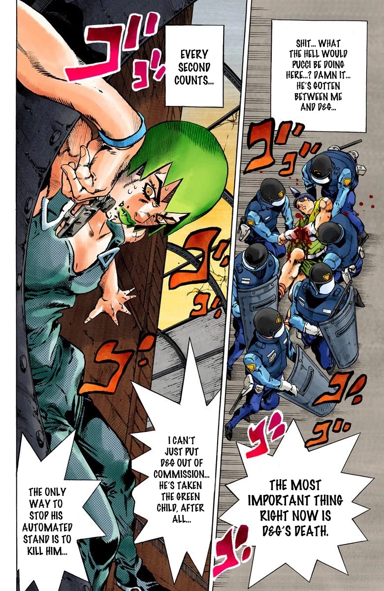 JoJo's Bizarre Adventure Part 6 - Stone Ocean (Official Colored) chapter 84 page 3