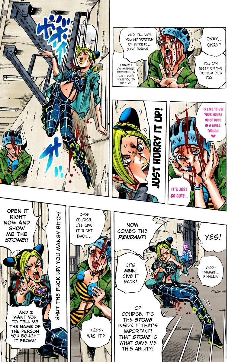 JoJo's Bizarre Adventure Part 6 - Stone Ocean (Official Colored) chapter 9 page 6