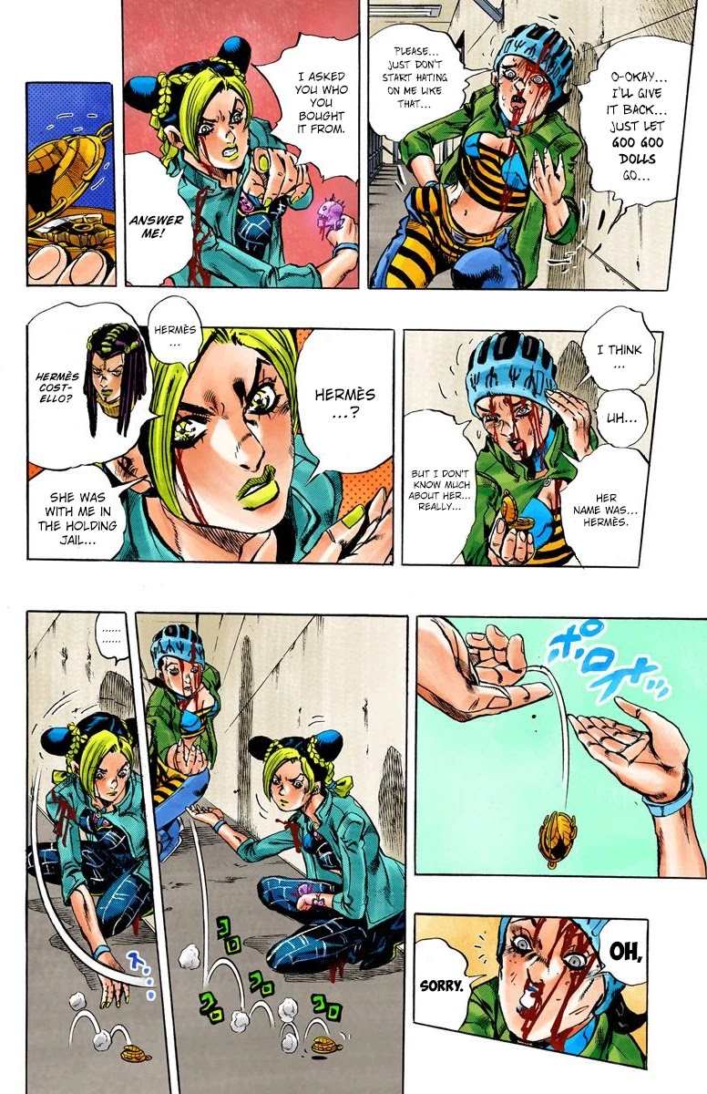 JoJo's Bizarre Adventure Part 6 - Stone Ocean (Official Colored) chapter 9 page 7