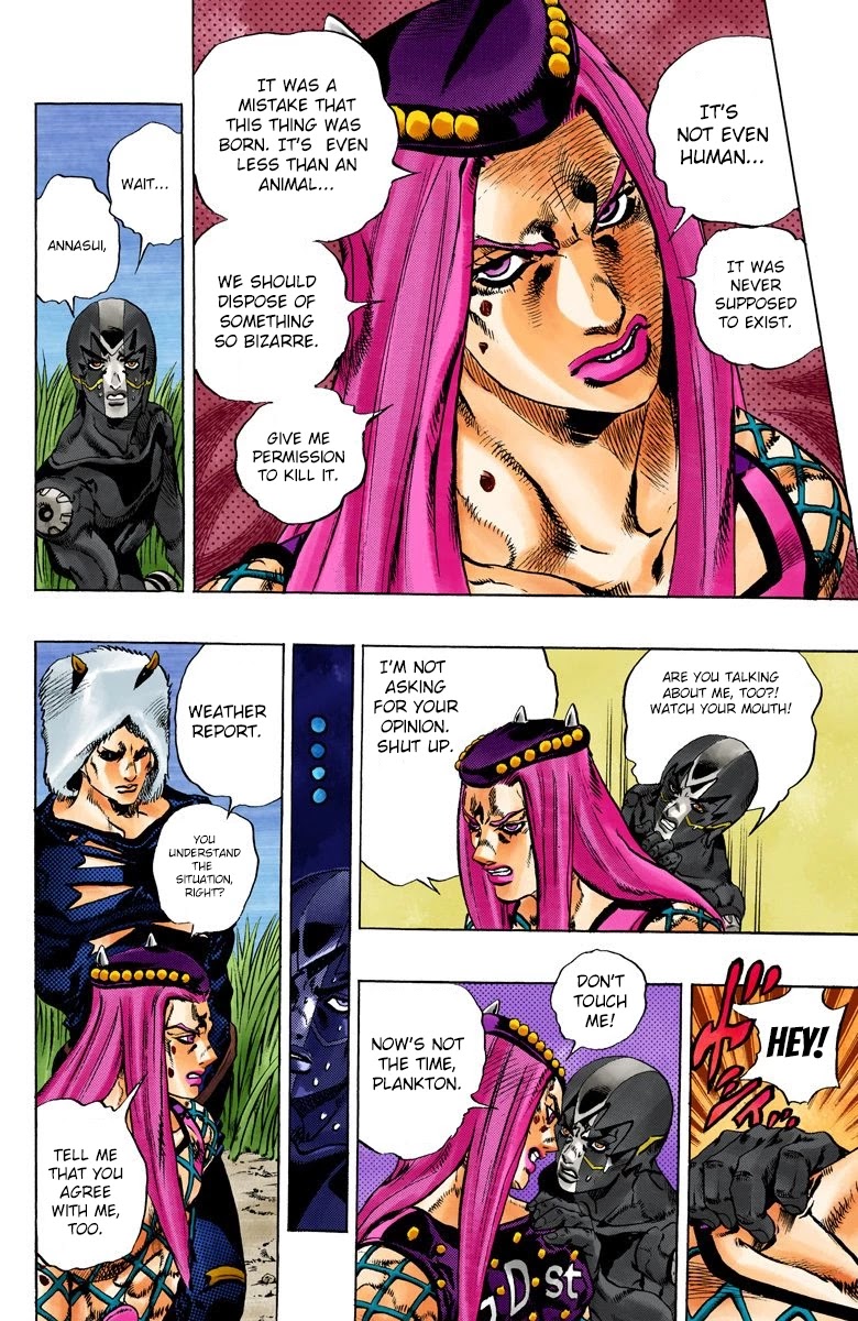 JoJo's Bizarre Adventure Part 6 - Stone Ocean (Official Colored) chapter 92 page 12