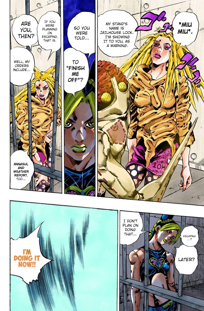JoJo's Bizarre Adventure Part 6 - Stone Ocean (Official Colored) chapter 97 page 3