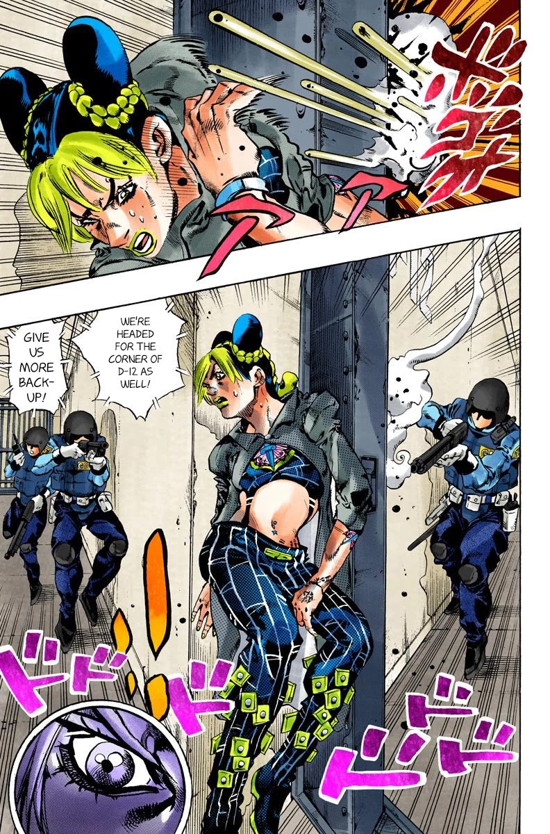 JoJo's Bizarre Adventure Part 6 - Stone Ocean (Official Colored) chapter 99 page 11
