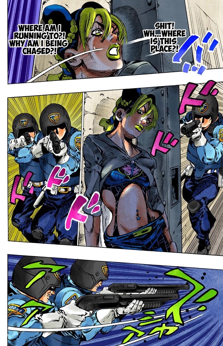 JoJo's Bizarre Adventure Part 6 - Stone Ocean (Official Colored) chapter 99 page 12