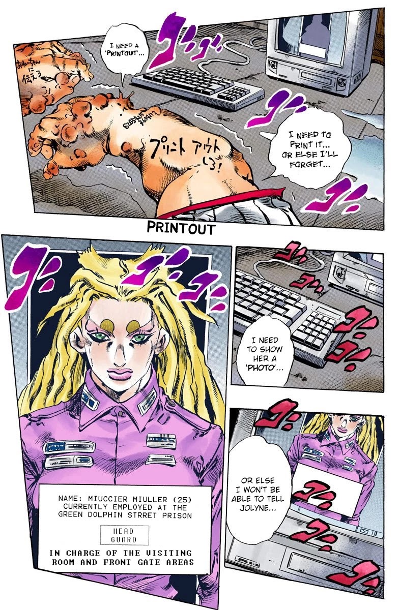 JoJo's Bizarre Adventure Part 6 - Stone Ocean (Official Colored) chapter 99 page 17