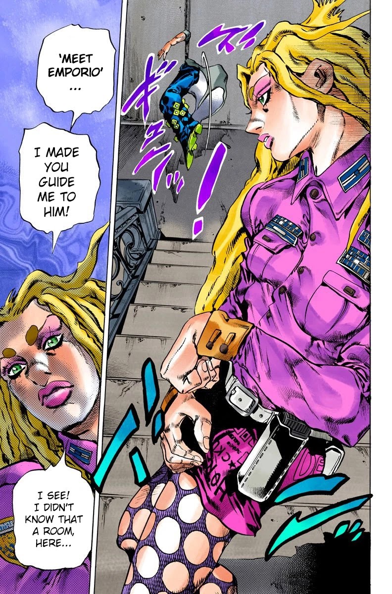 JoJo's Bizarre Adventure Part 6 - Stone Ocean (Official Colored) chapter 99 page 19