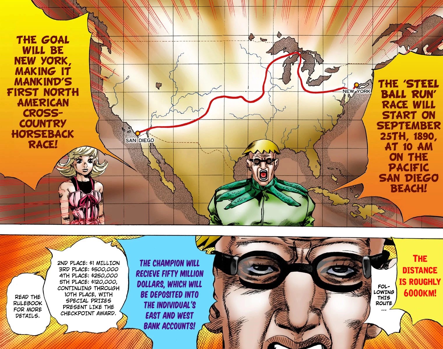 JoJo's Bizarre Adventure Part 7 - Steel Ball Run (Official Colored) chapter 1 page 30