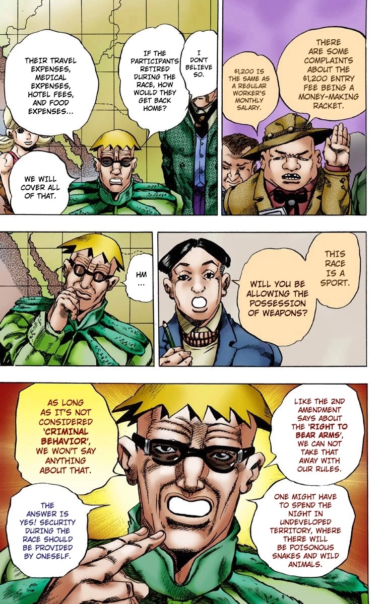 JoJo's Bizarre Adventure Part 7 - Steel Ball Run (Official Colored) chapter 1 page 34