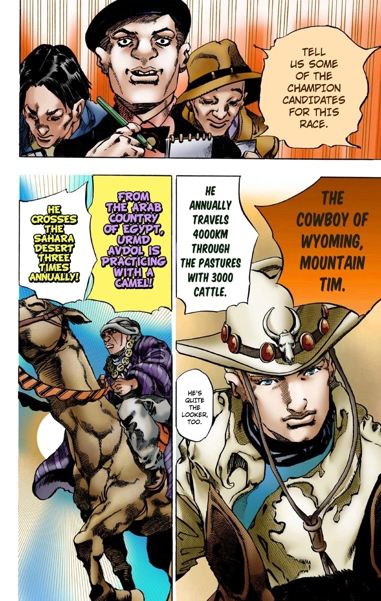 JoJo's Bizarre Adventure Part 7 - Steel Ball Run (Official Colored) chapter 1 page 35
