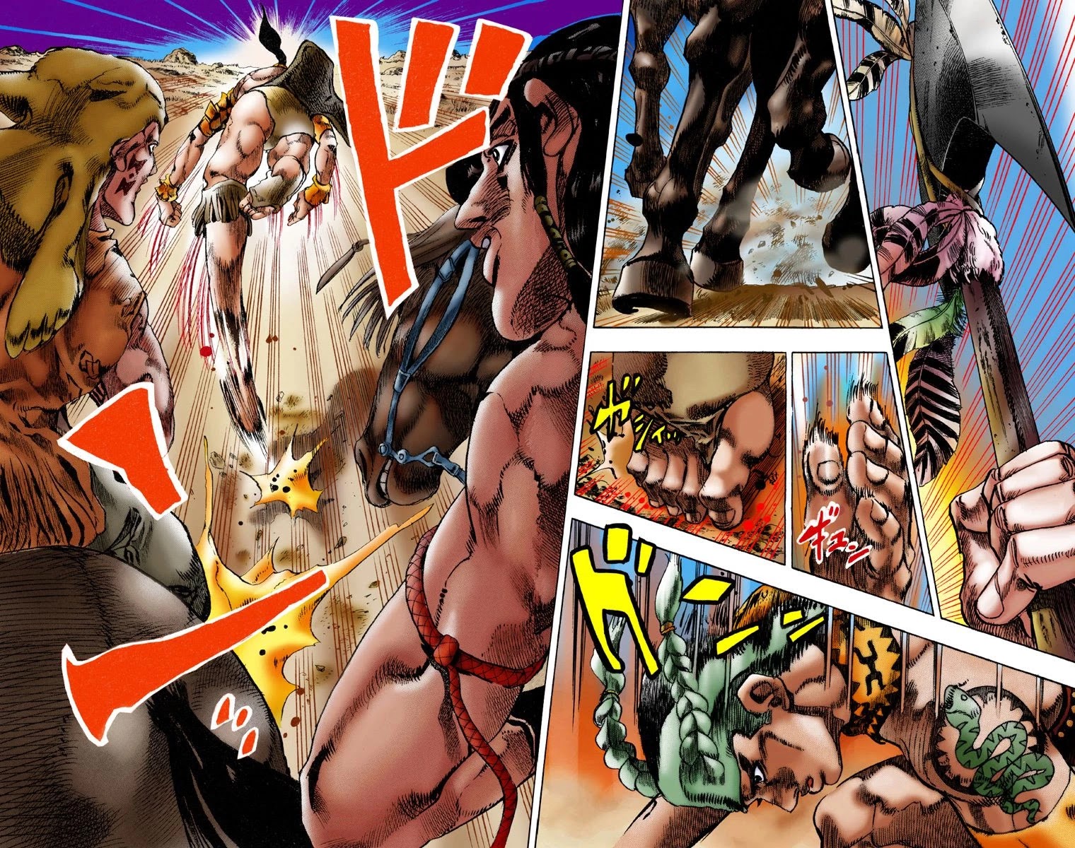 JoJo's Bizarre Adventure Part 7 - Steel Ball Run (Official Colored) chapter 1 page 7