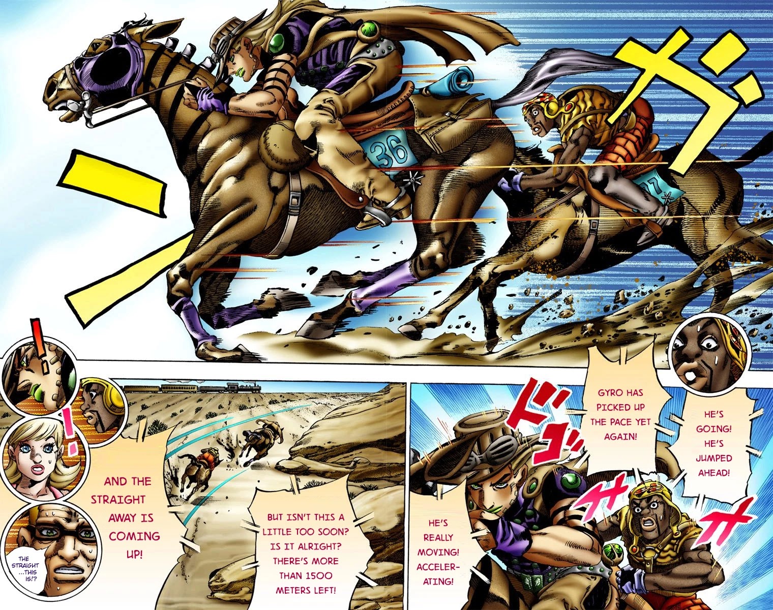 JoJo's Bizarre Adventure Part 7 - Steel Ball Run (Official Colored) chapter 10 page 14