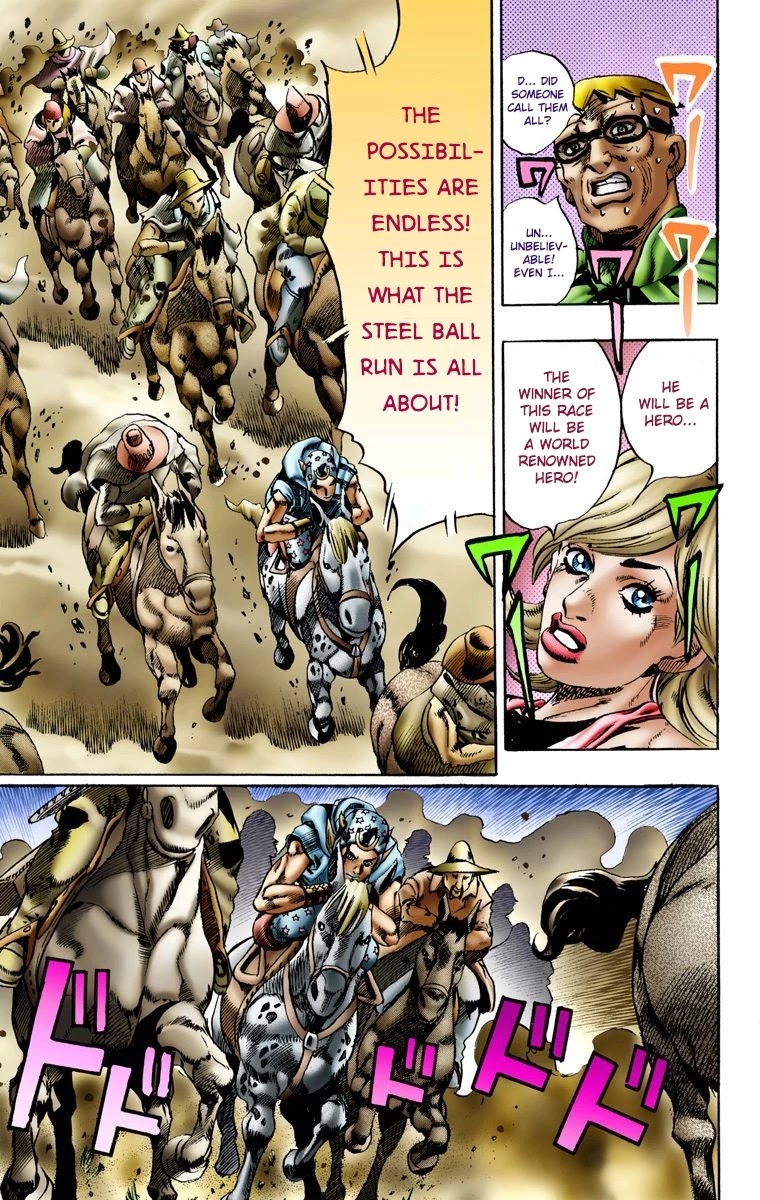 JoJo's Bizarre Adventure Part 7 - Steel Ball Run (Official Colored) chapter 10 page 17