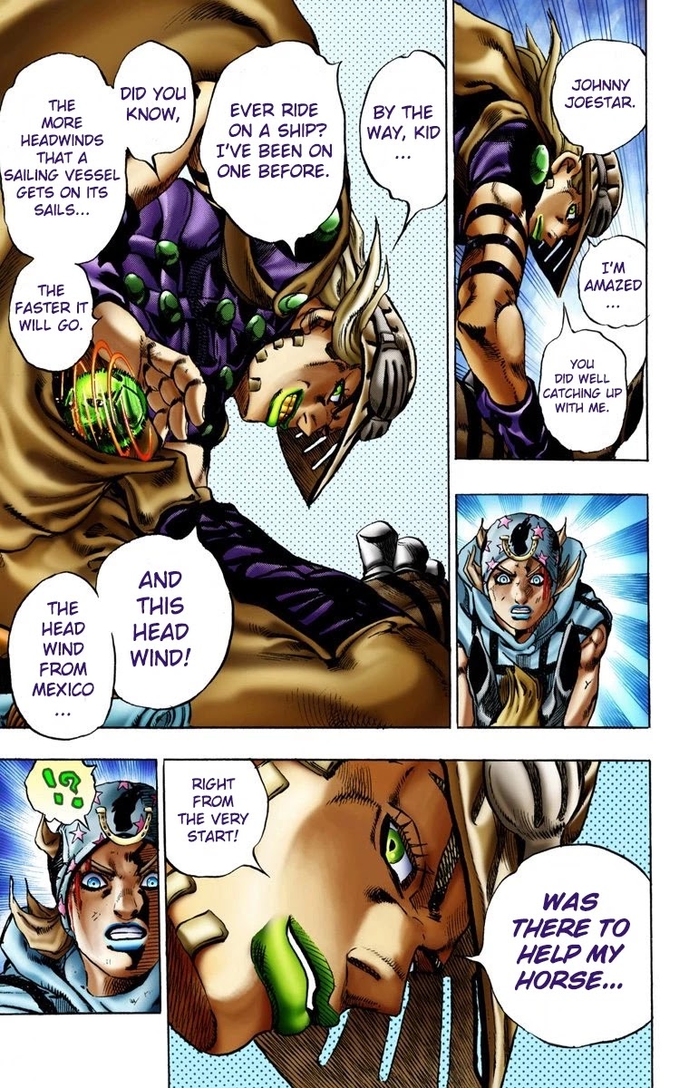 JoJo's Bizarre Adventure Part 7 - Steel Ball Run (Official Colored) chapter 11 page 18