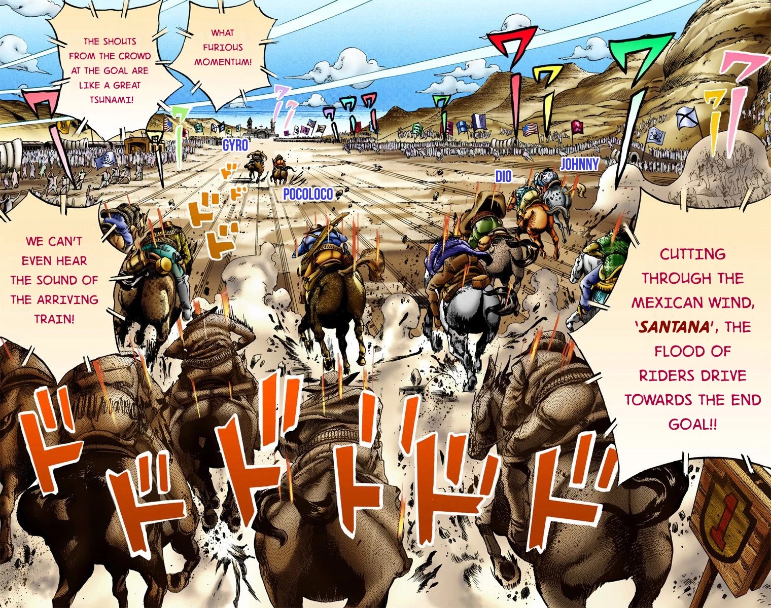 JoJo's Bizarre Adventure Part 7 - Steel Ball Run (Official Colored) chapter 11 page 3