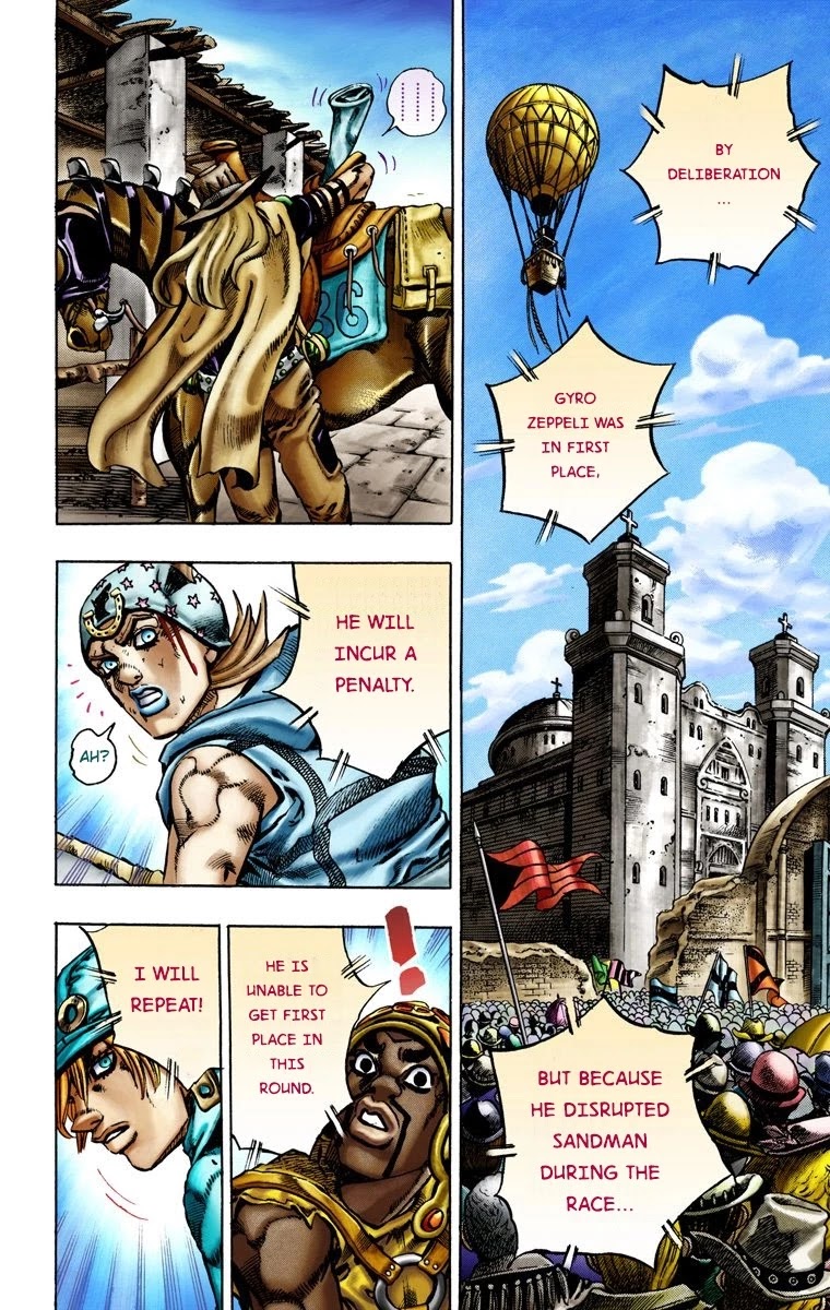 JoJo's Bizarre Adventure Part 7 - Steel Ball Run (Official Colored) chapter 12 page 11