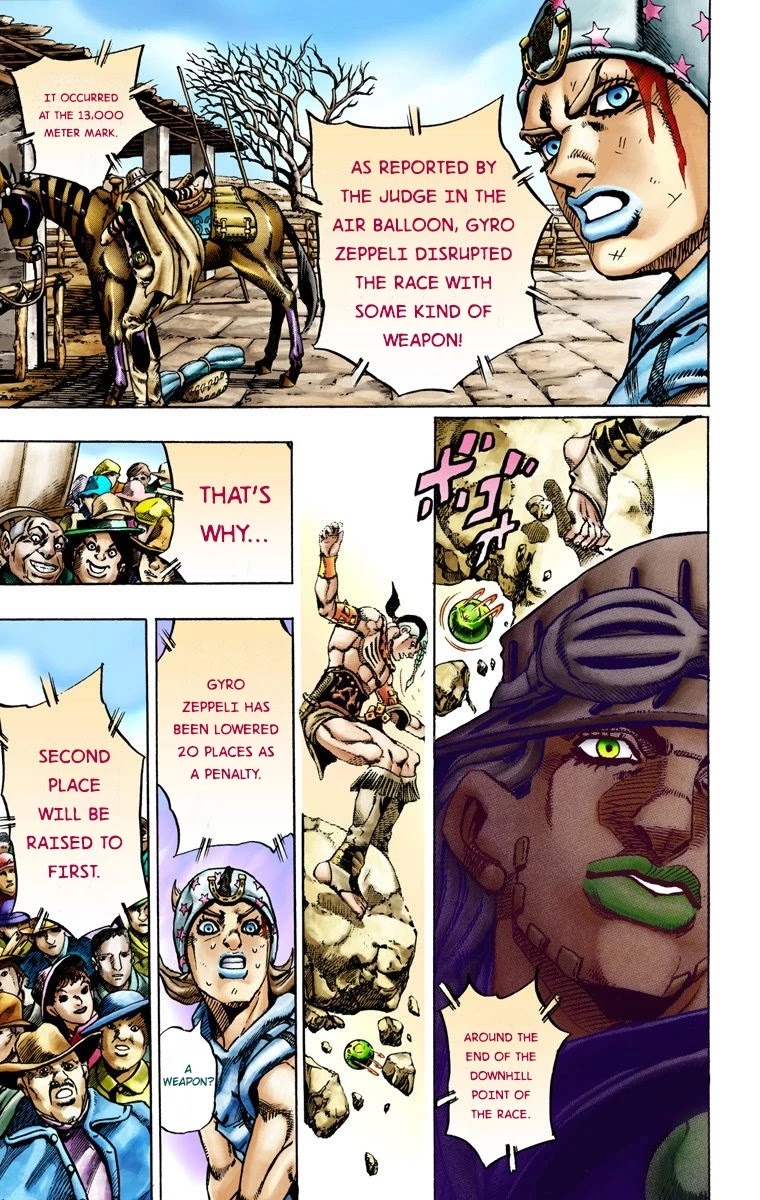 JoJo's Bizarre Adventure Part 7 - Steel Ball Run (Official Colored) chapter 12 page 12