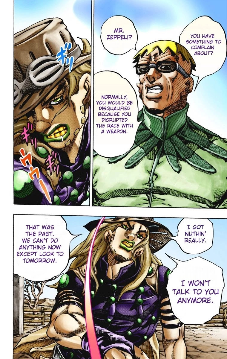 JoJo's Bizarre Adventure Part 7 - Steel Ball Run (Official Colored) chapter 12 page 19