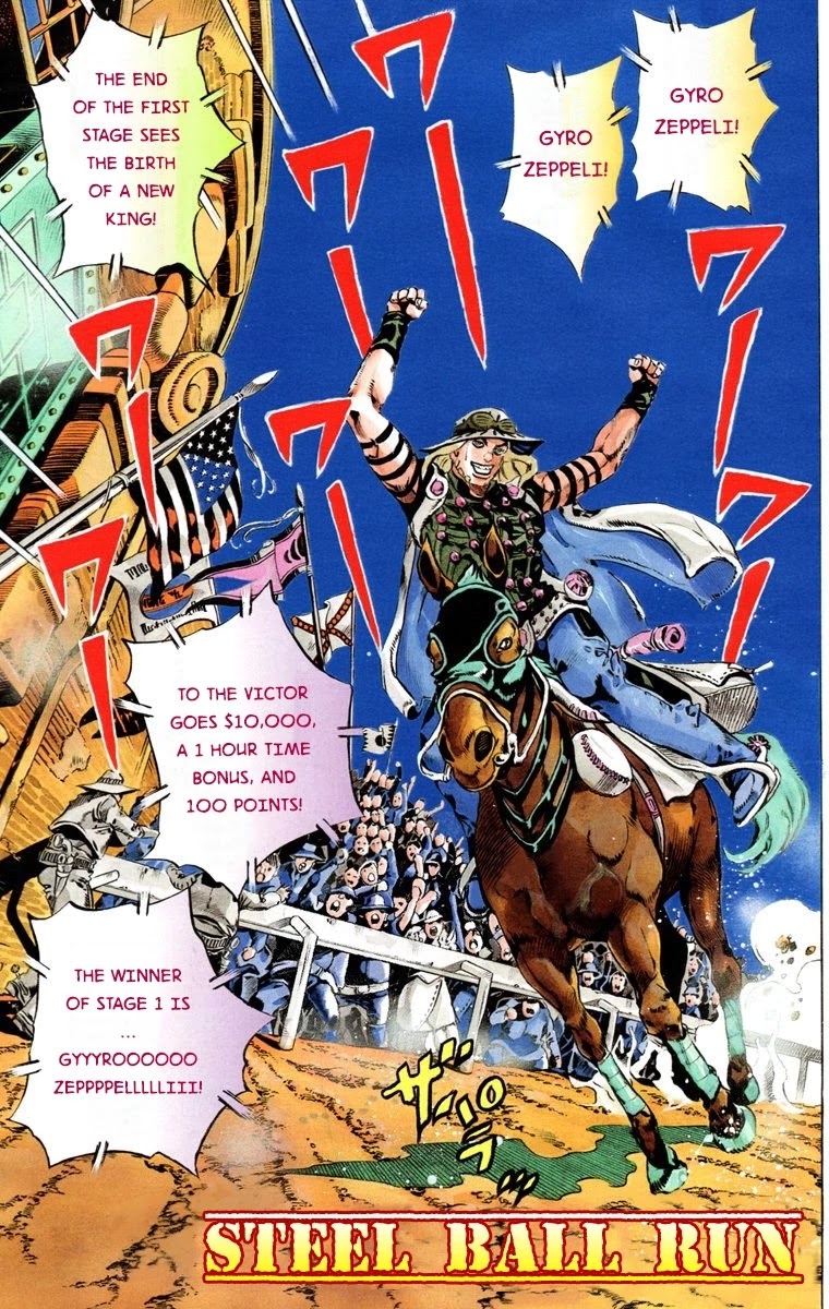 JoJo's Bizarre Adventure Part 7 - Steel Ball Run (Official Colored) chapter 12 page 3