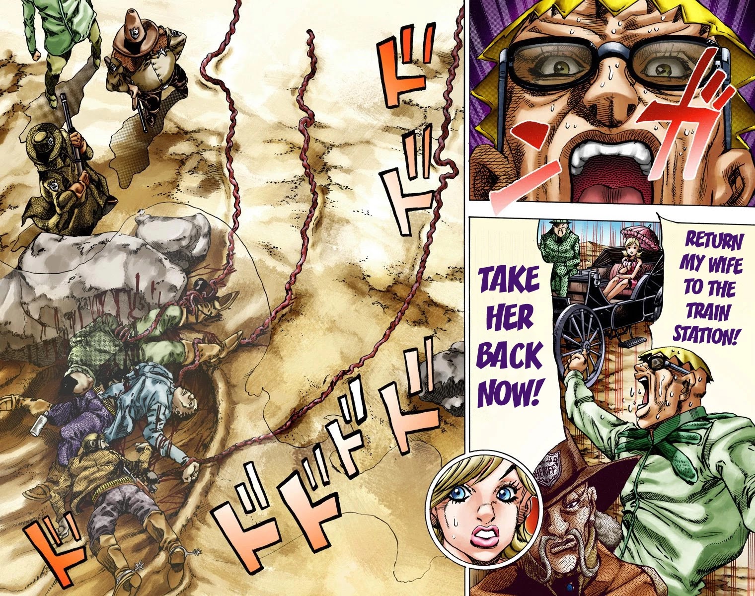 JoJo's Bizarre Adventure Part 7 - Steel Ball Run (Official Colored) chapter 12 page 32