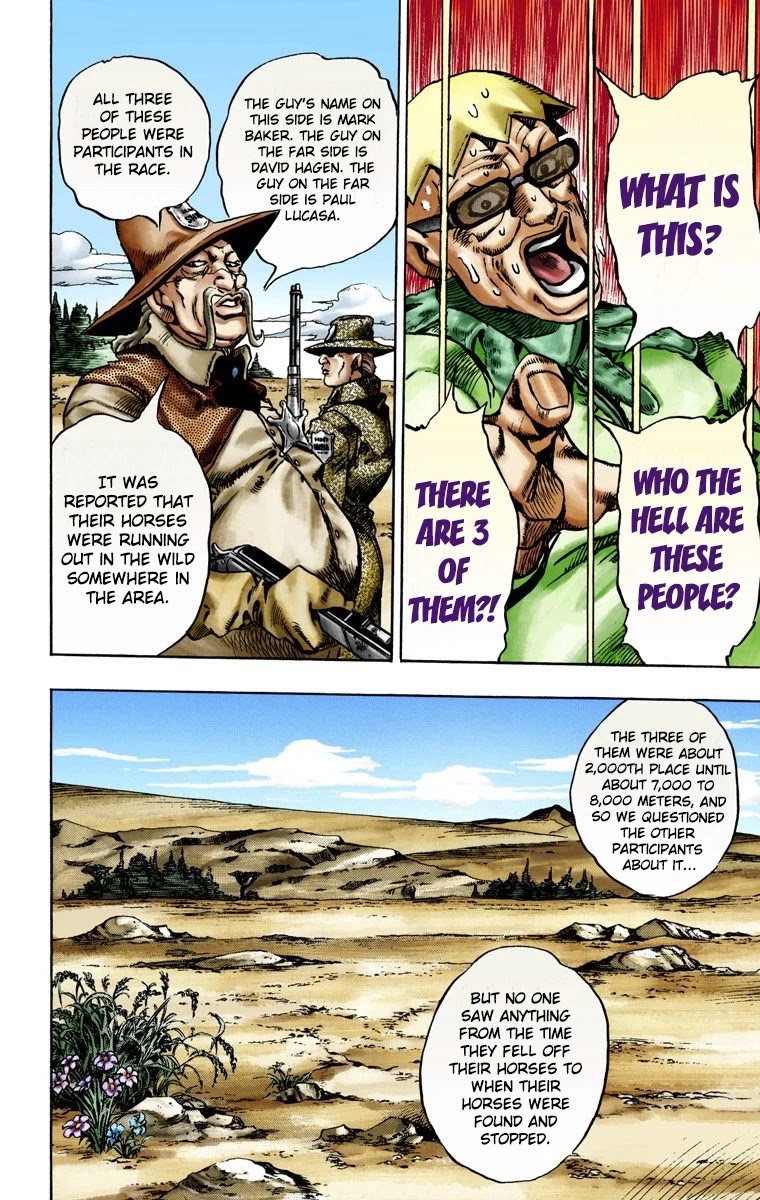 JoJo's Bizarre Adventure Part 7 - Steel Ball Run (Official Colored) chapter 12 page 33