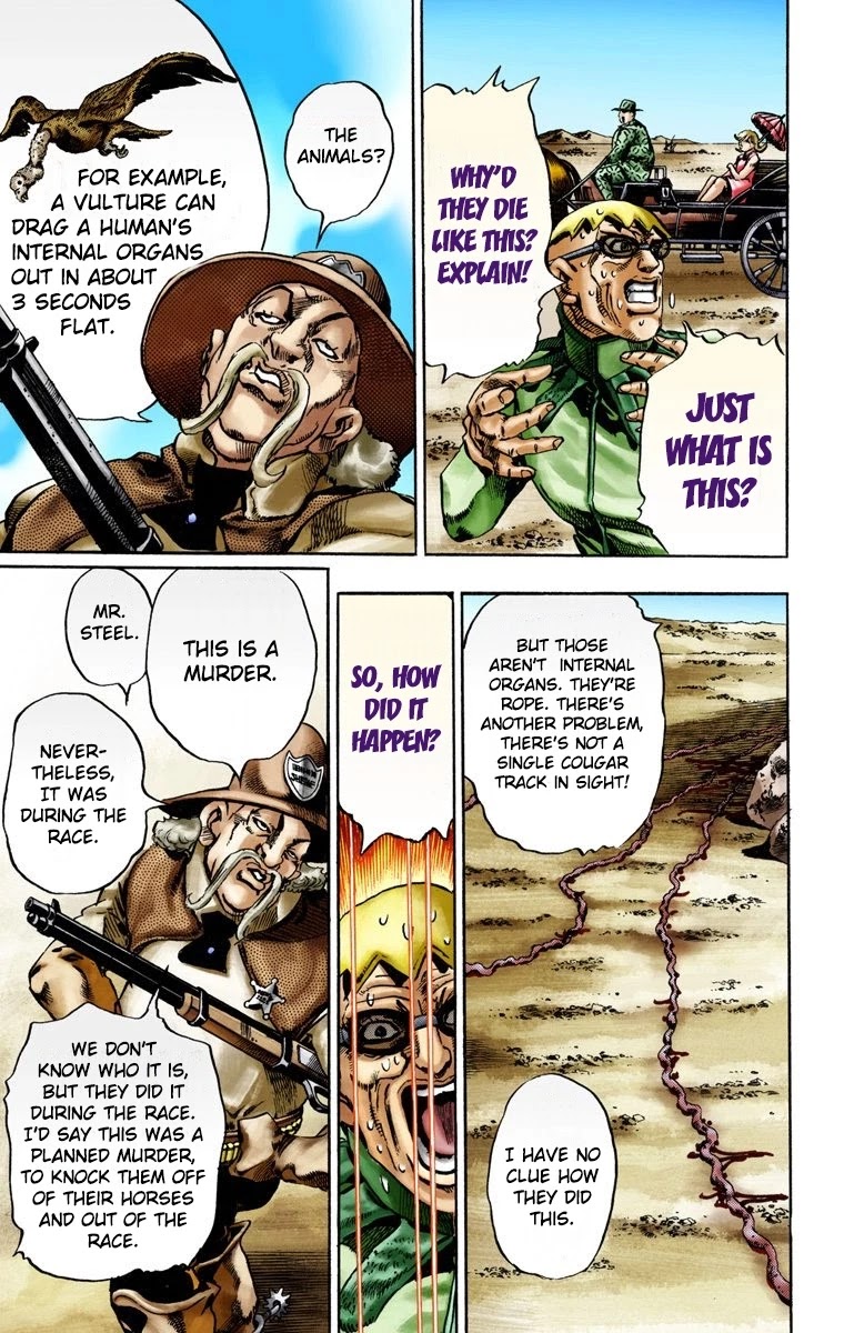 JoJo's Bizarre Adventure Part 7 - Steel Ball Run (Official Colored) chapter 12 page 34