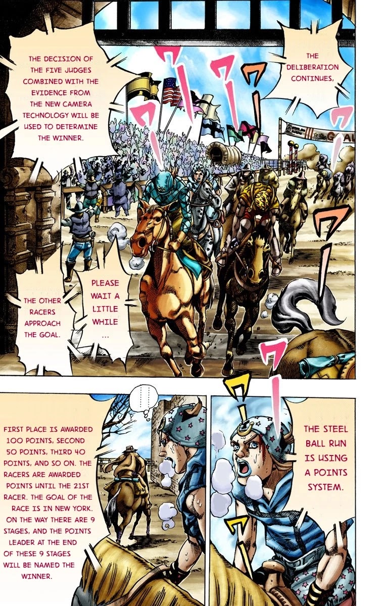 JoJo's Bizarre Adventure Part 7 - Steel Ball Run (Official Colored) chapter 12 page 6