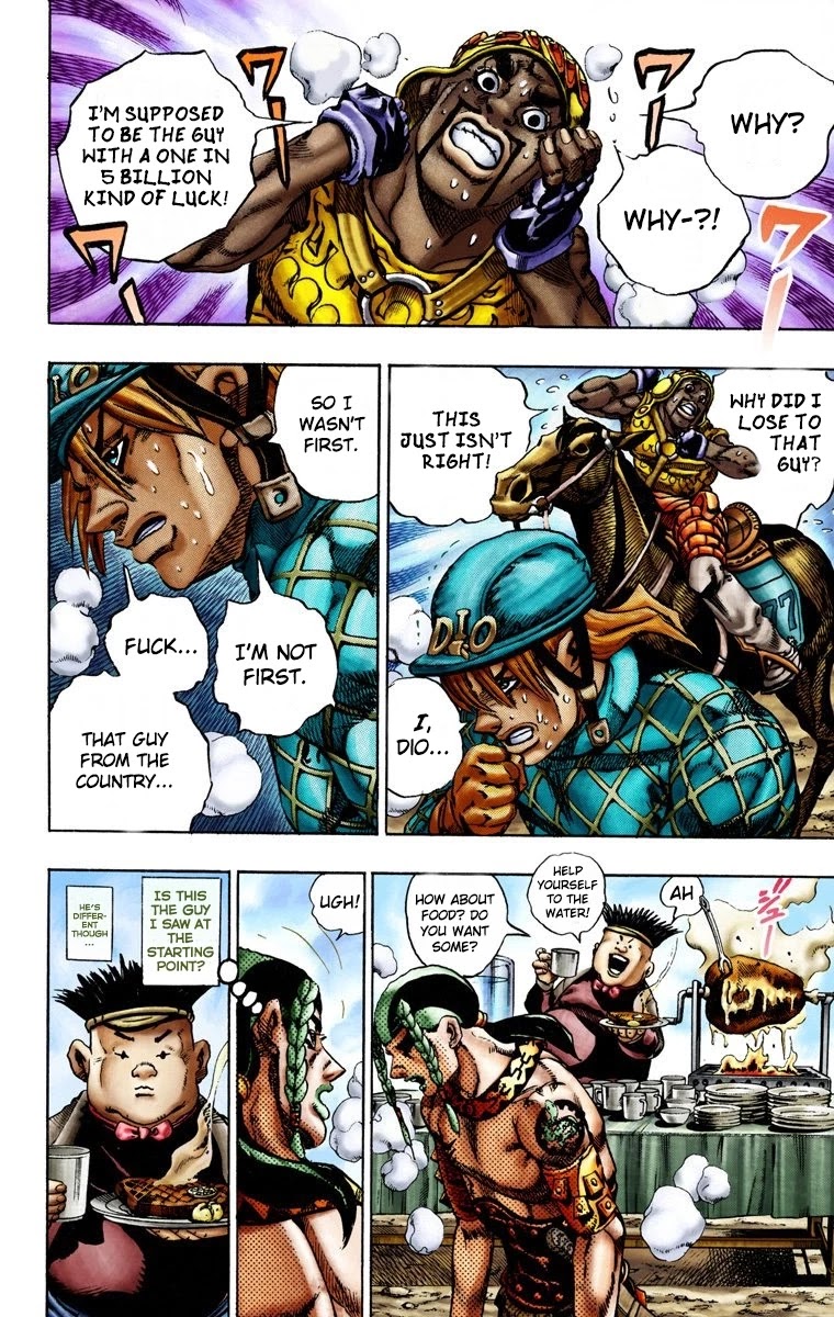 JoJo's Bizarre Adventure Part 7 - Steel Ball Run (Official Colored) chapter 12 page 7